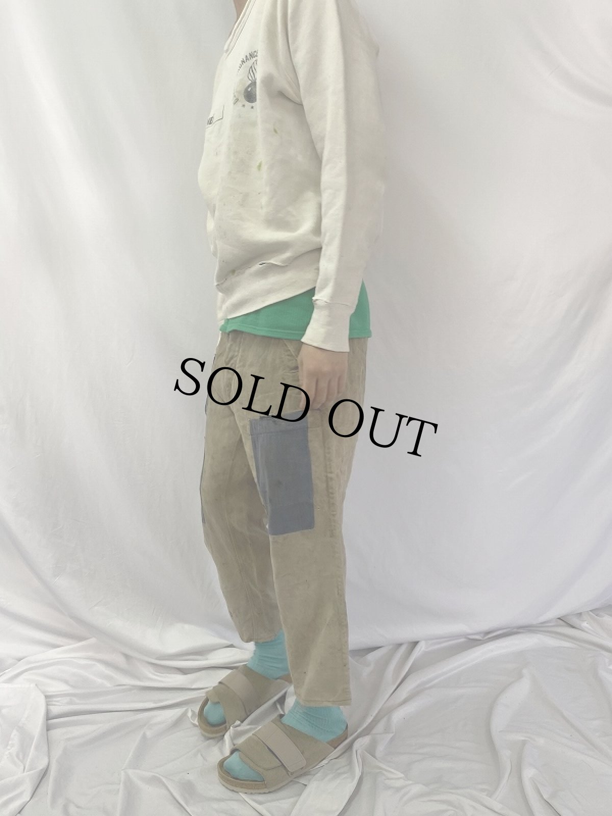 画像3: 40's WWII ナチスドイツ軍 リネンパンツ W31-33 (3)