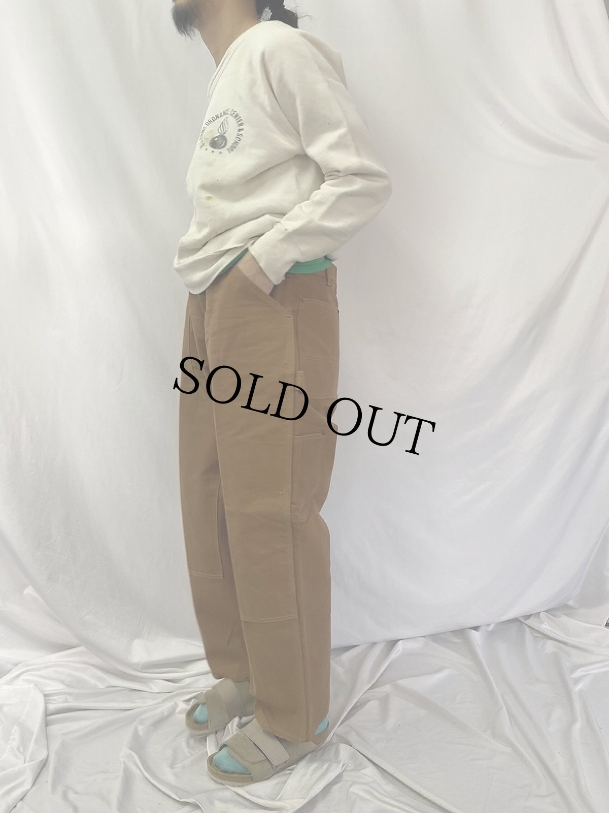 画像3: 60's Carhartt HEADLIGHT-FINK ダブルニー ダックペインターパンツ DEADSTOCK W39 (3)