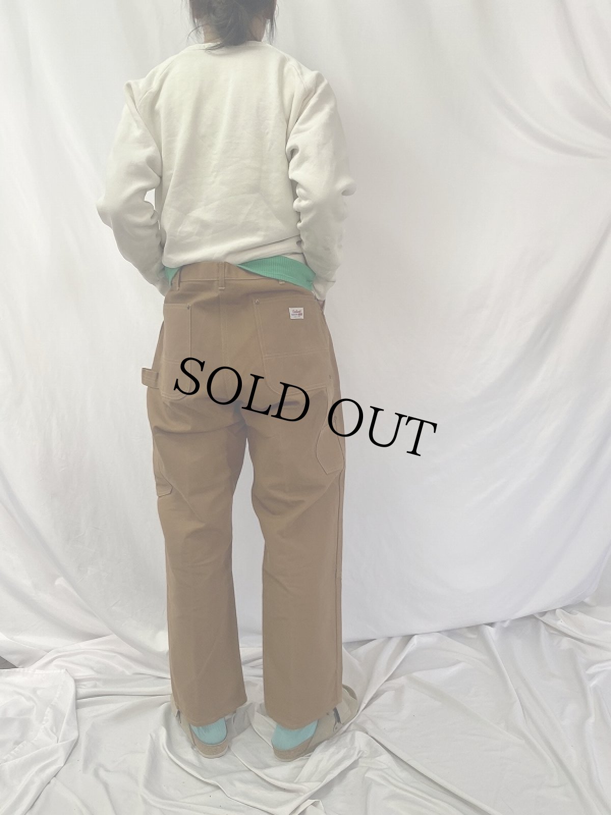 画像4: 60's Carhartt HEADLIGHT-FINK ダブルニー ダックペインターパンツ DEADSTOCK W39 (4)