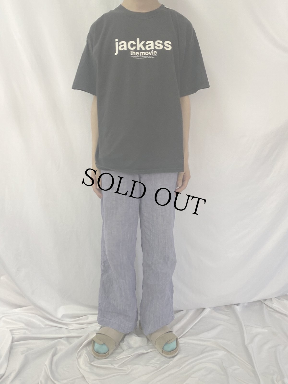 画像2: 2002 jackass the movie 映画プリントTシャツ XL (2)