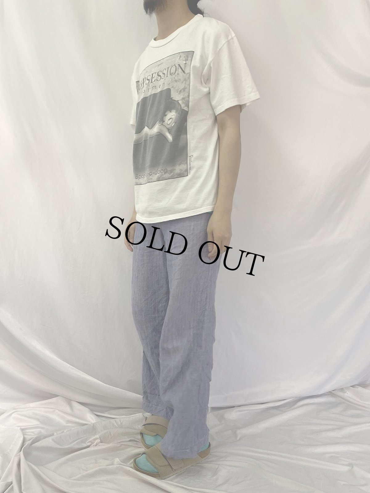 画像3: 90's Betty Boop USA製 "OOPSESSION for men" パロディTシャツ L (3)