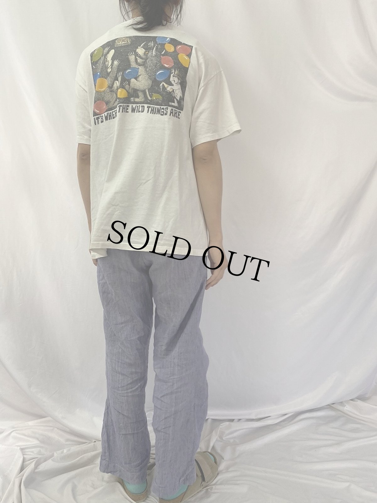 画像4: 90's USA製 かいじゅうたちのいるところ 絵本プリントTシャツ XL (4)