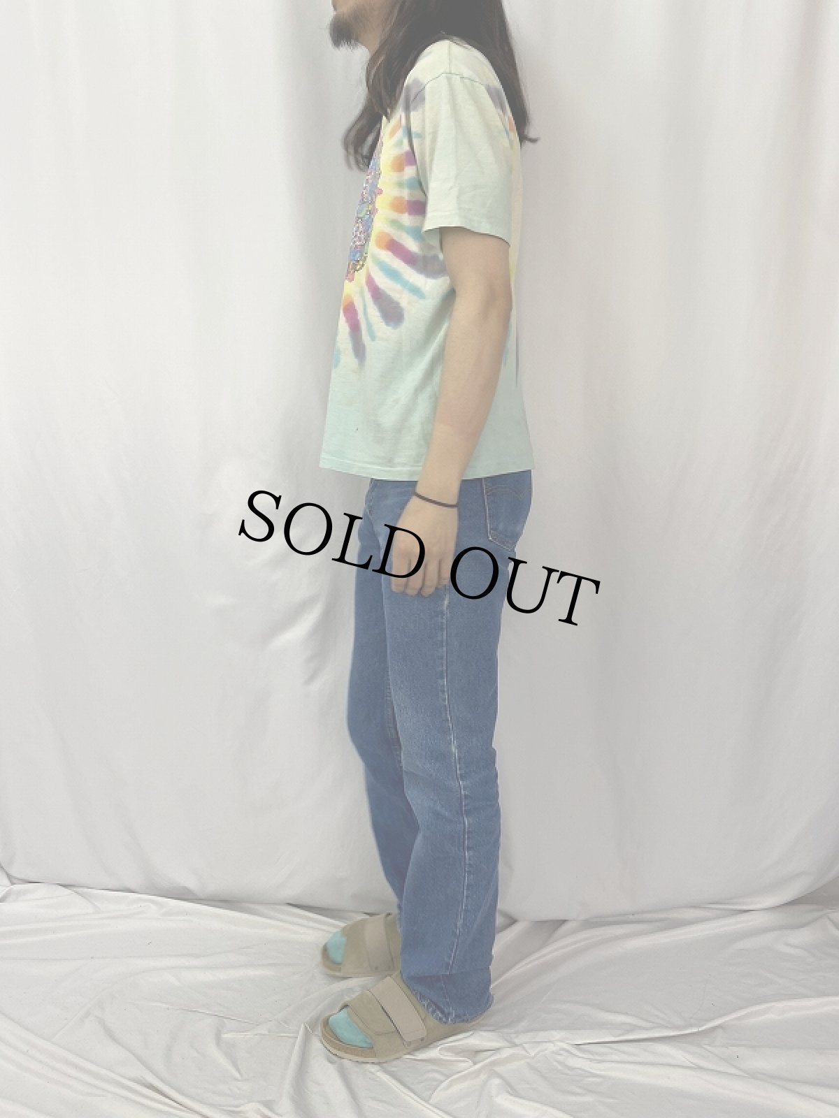 画像3: 90's GRATEFUL DEAD USA製 タイダイ ロックバンドTシャツ L (3)