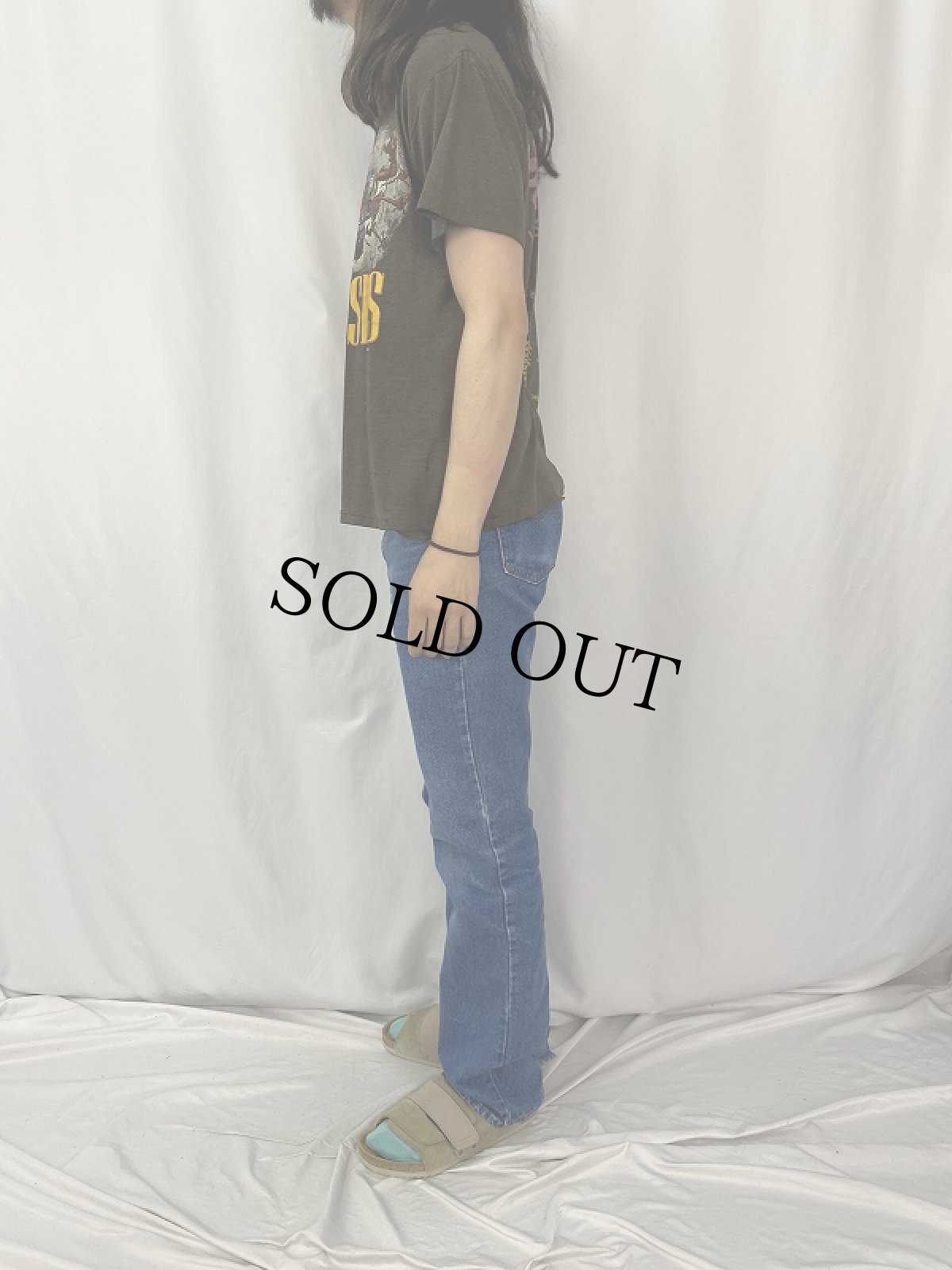 画像3: 80's GUNS N' ROSES USA製 ロックバンドTシャツ L (3)