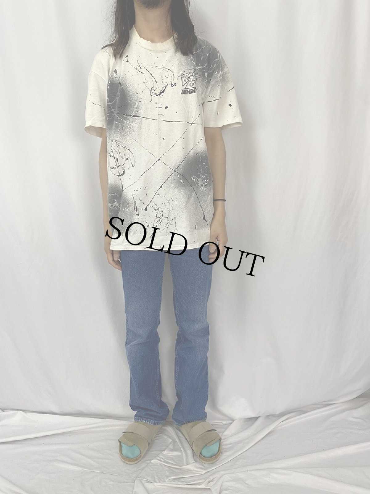 画像2: 90's JIMMY'Z オールオーバープリントTシャツ (2)