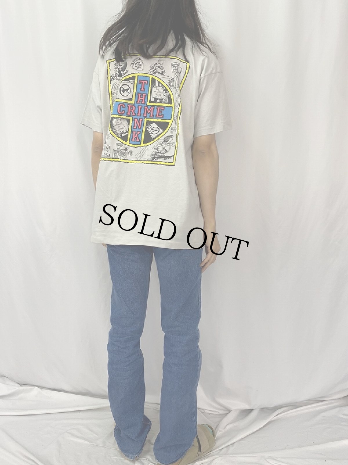 画像5: 90's Santa Monica Airlines USA製 スケートプリントTシャツ XL (5)