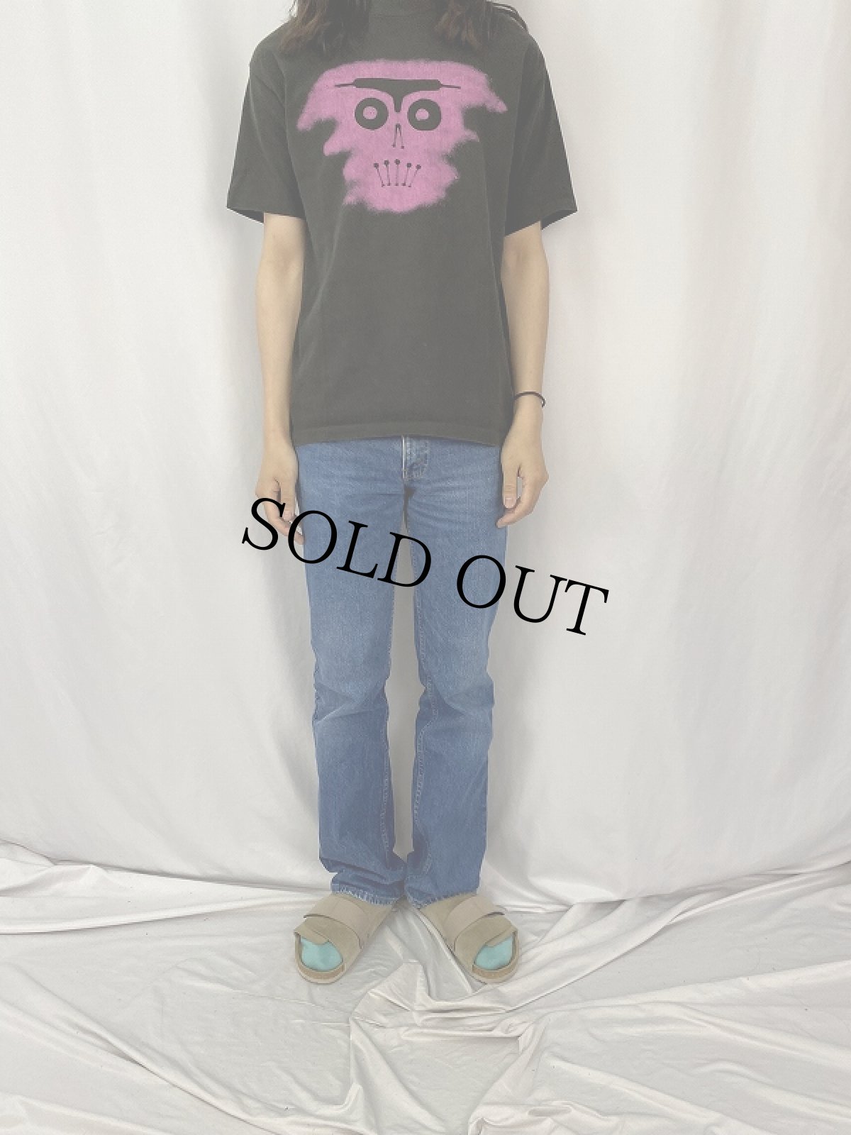 画像2: 90's JIMMY'Z USA製 プリントTシャツ L (2)