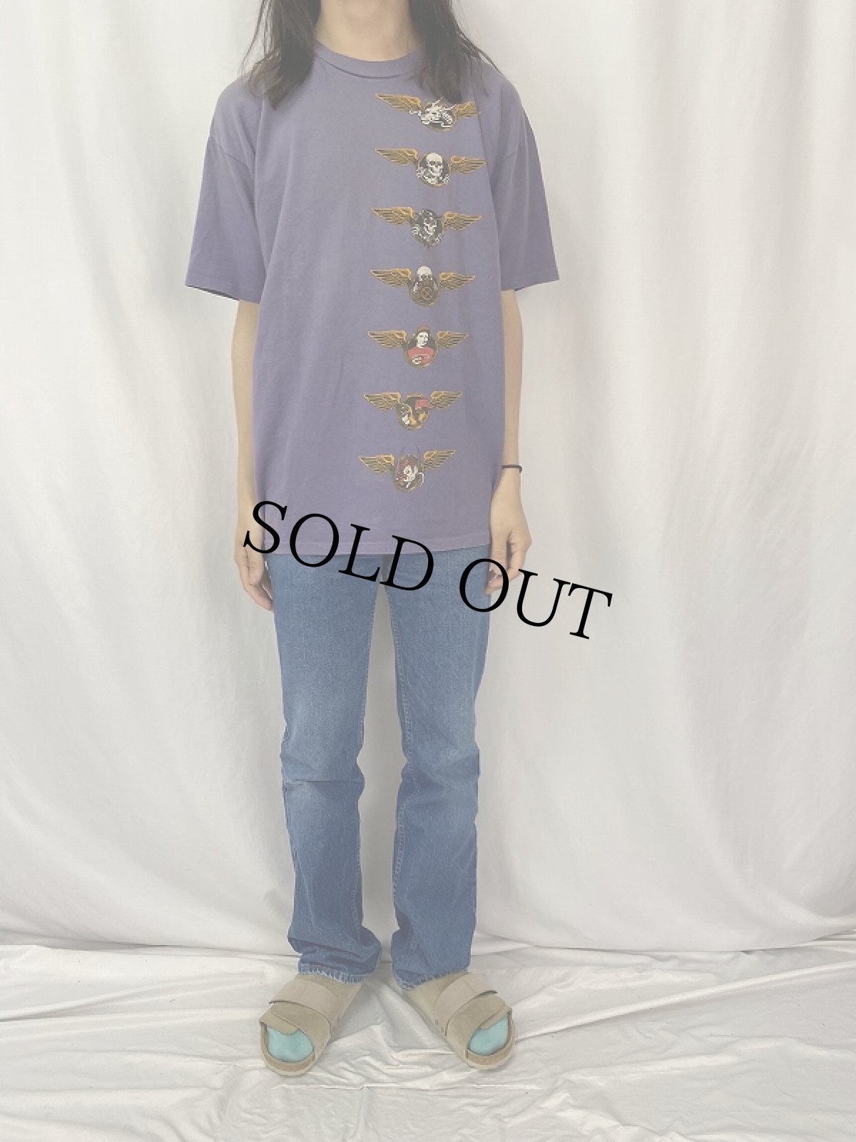 画像2: 90's POWELL PERALTA USA製 プリントTシャツ L (2)