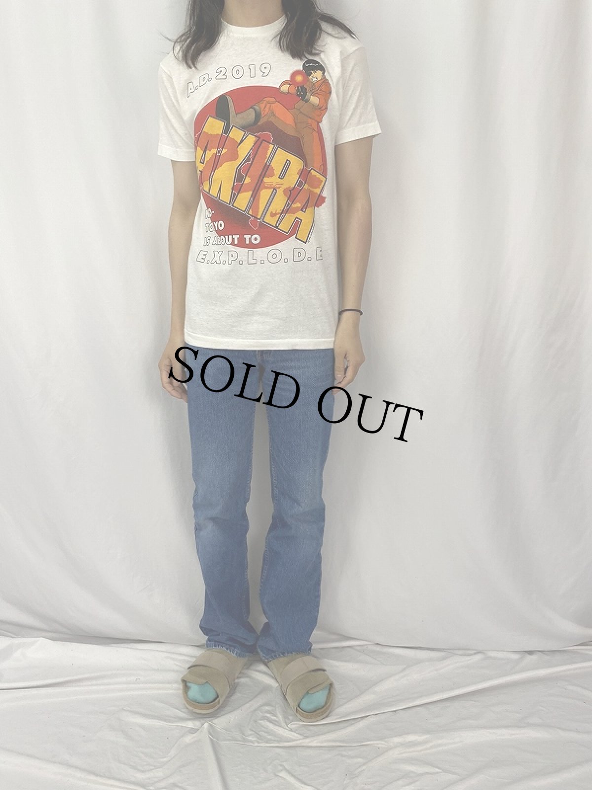 画像2: 80's AKIRA USA製 アニメプリントTシャツ M (2)