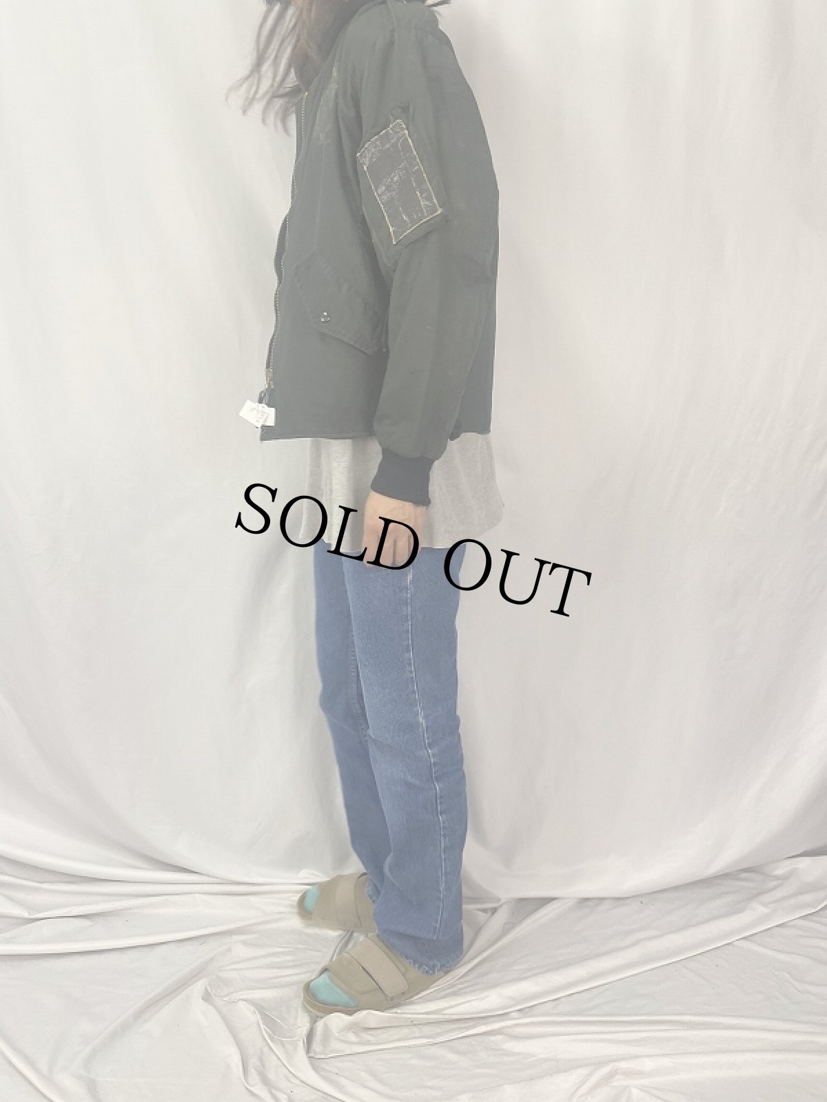 画像3: 60〜70's RCAF(Royal Canadian Air Force) フライトジャケット  "CAF GREEN" 初期型 (3)