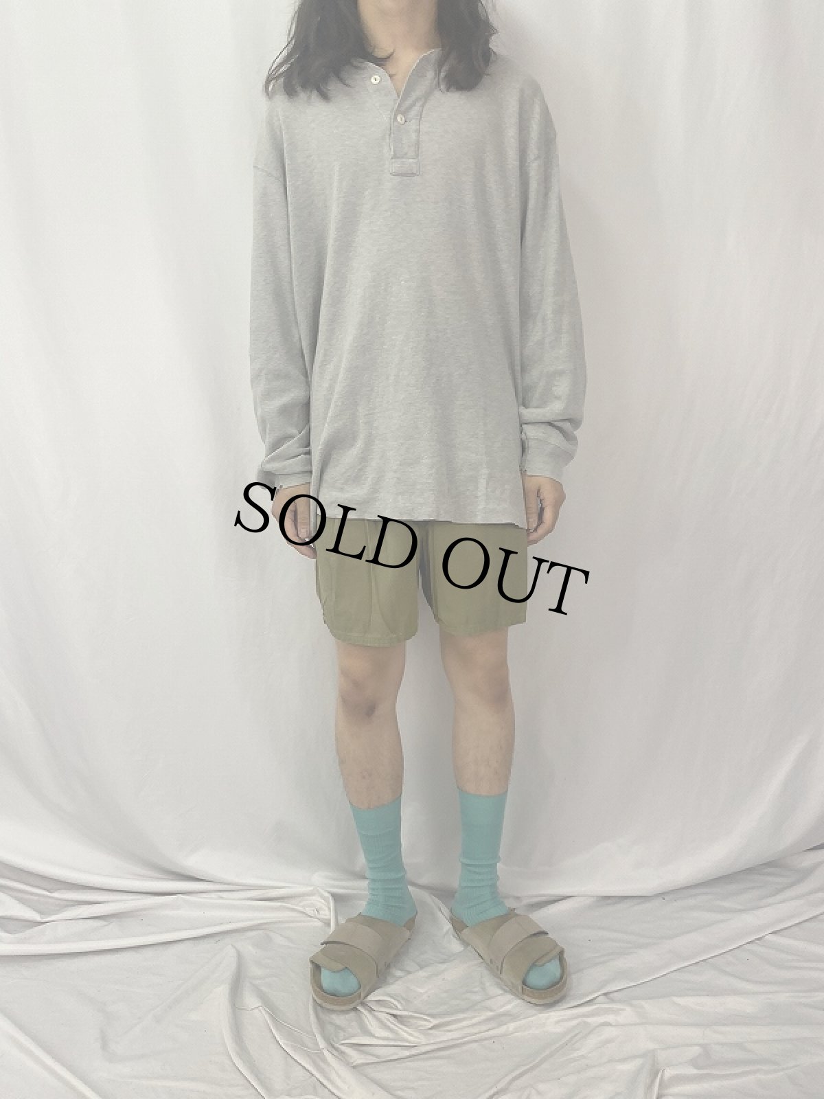 画像3: 40's U.S.M.C ステンシル入り コットンポプリン スリーピングショーツ (3)