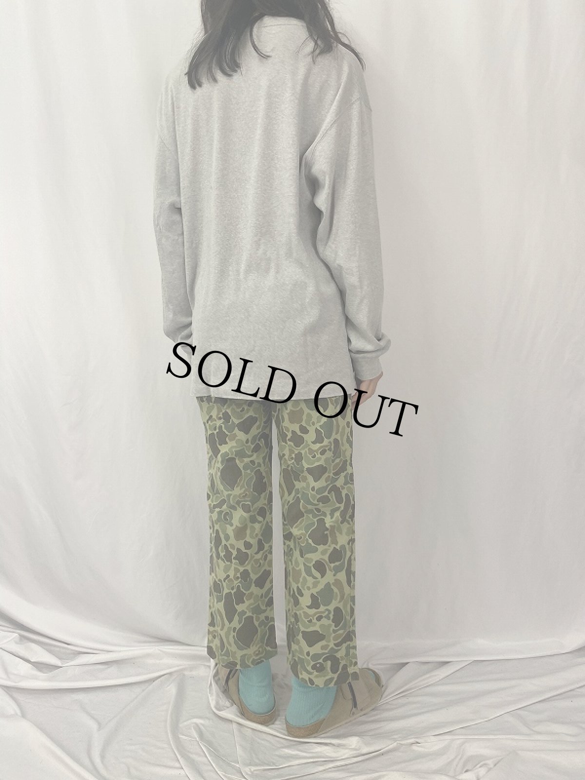 画像4: 60's REPUBLIC of KOREA MARINE CORP BEO-GAM迷彩 HBTパンツ W29 (4)