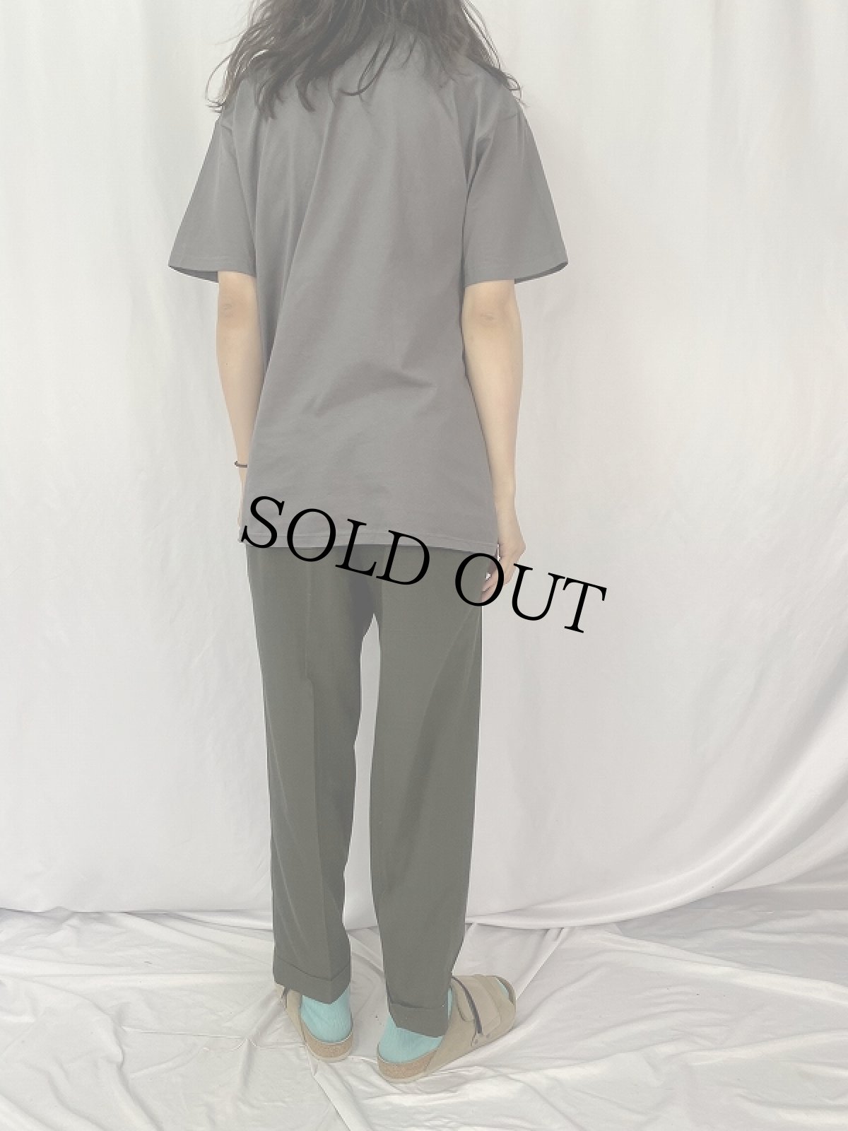 画像4: 60's Trumpeter Sportswear 1タック レーヨンスラックス W33 (4)