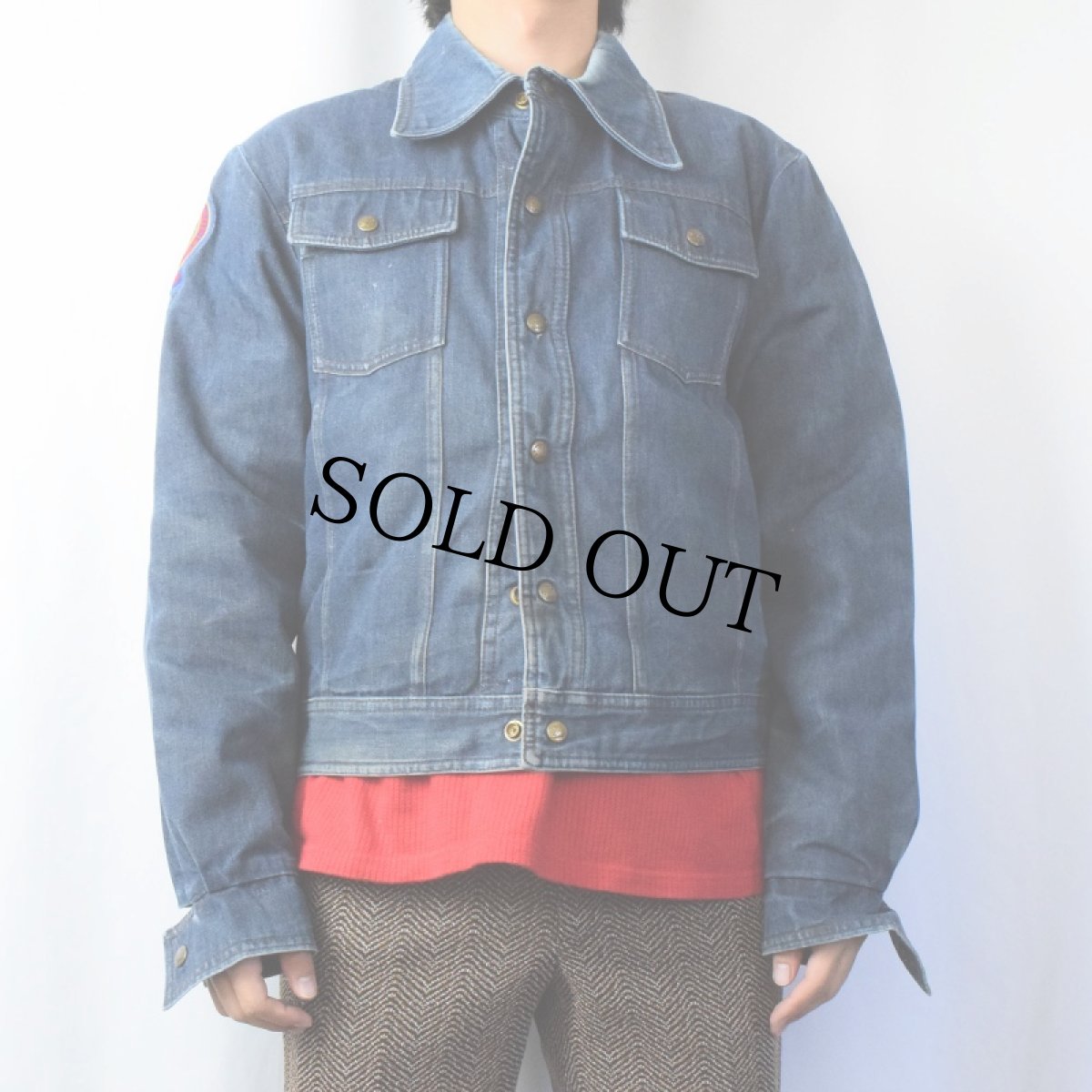 画像2: 70〜80's Eddie Bauer ダウンライナー デニムジャケット (2)