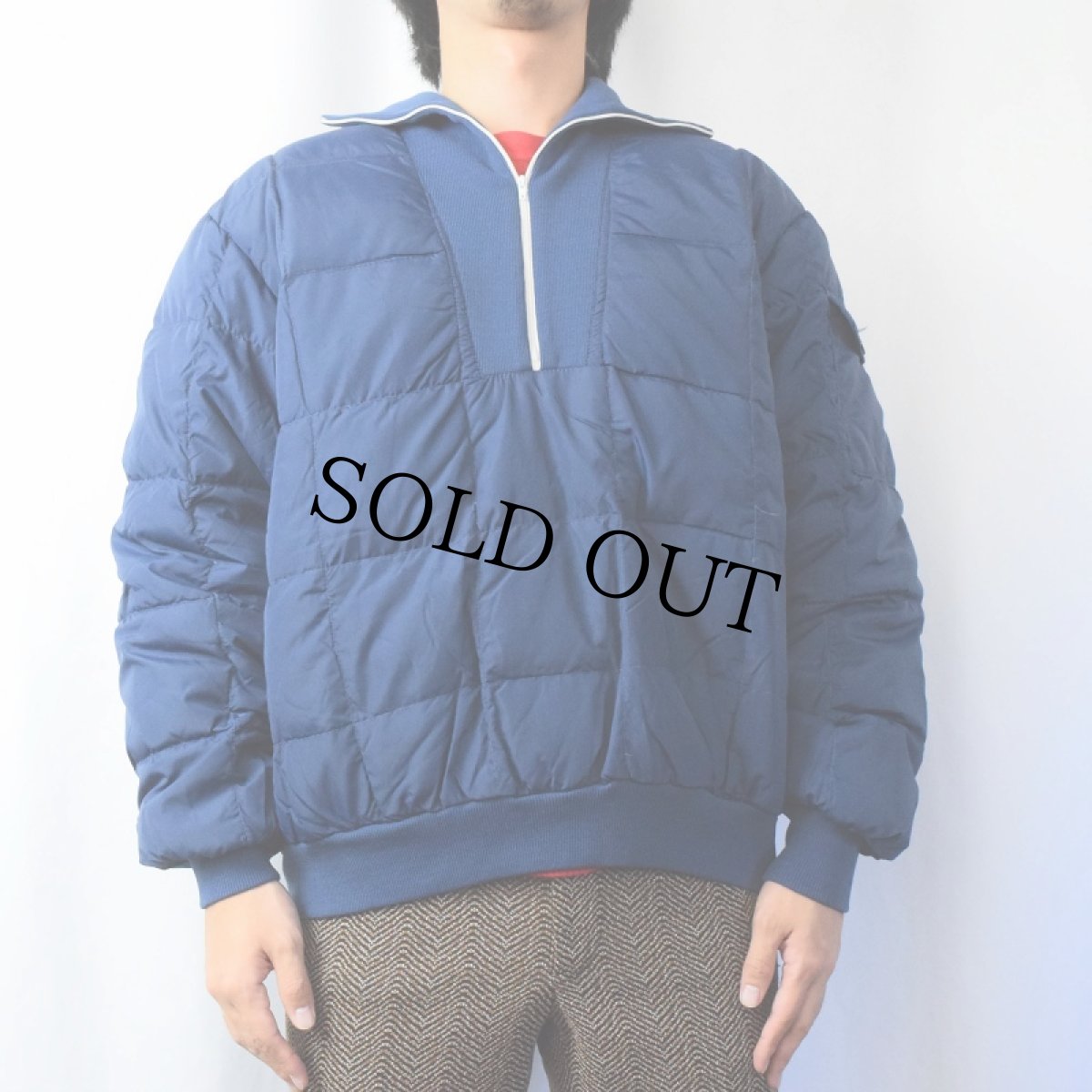 画像2: 70〜80's Eddie Bauer ハーフジップダウンジャケット XL (2)