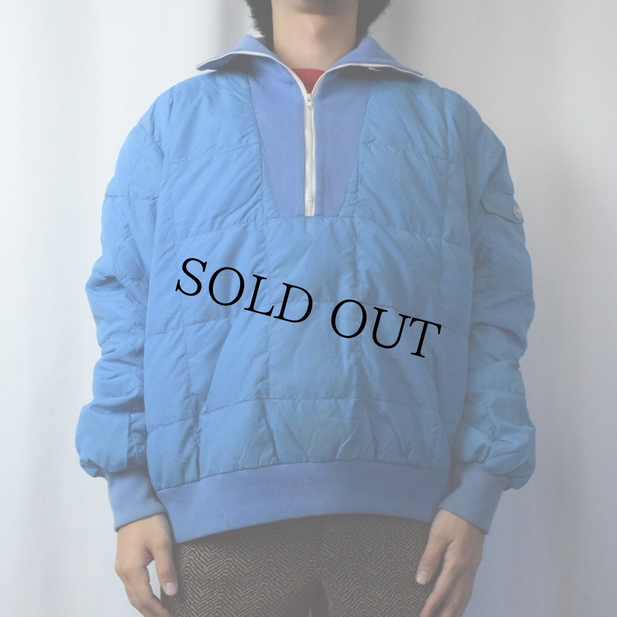 画像2: 80's Eddie Bauer ハーフジップダウンジャケット (2)