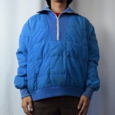 画像2: 80's Eddie Bauer ハーフジップダウンジャケット (2)