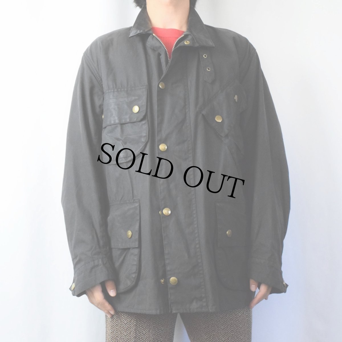 画像2: 90's Barbour ENGLAND製 "BEACON JACKET" 3ワラント BLACK 42 (2)