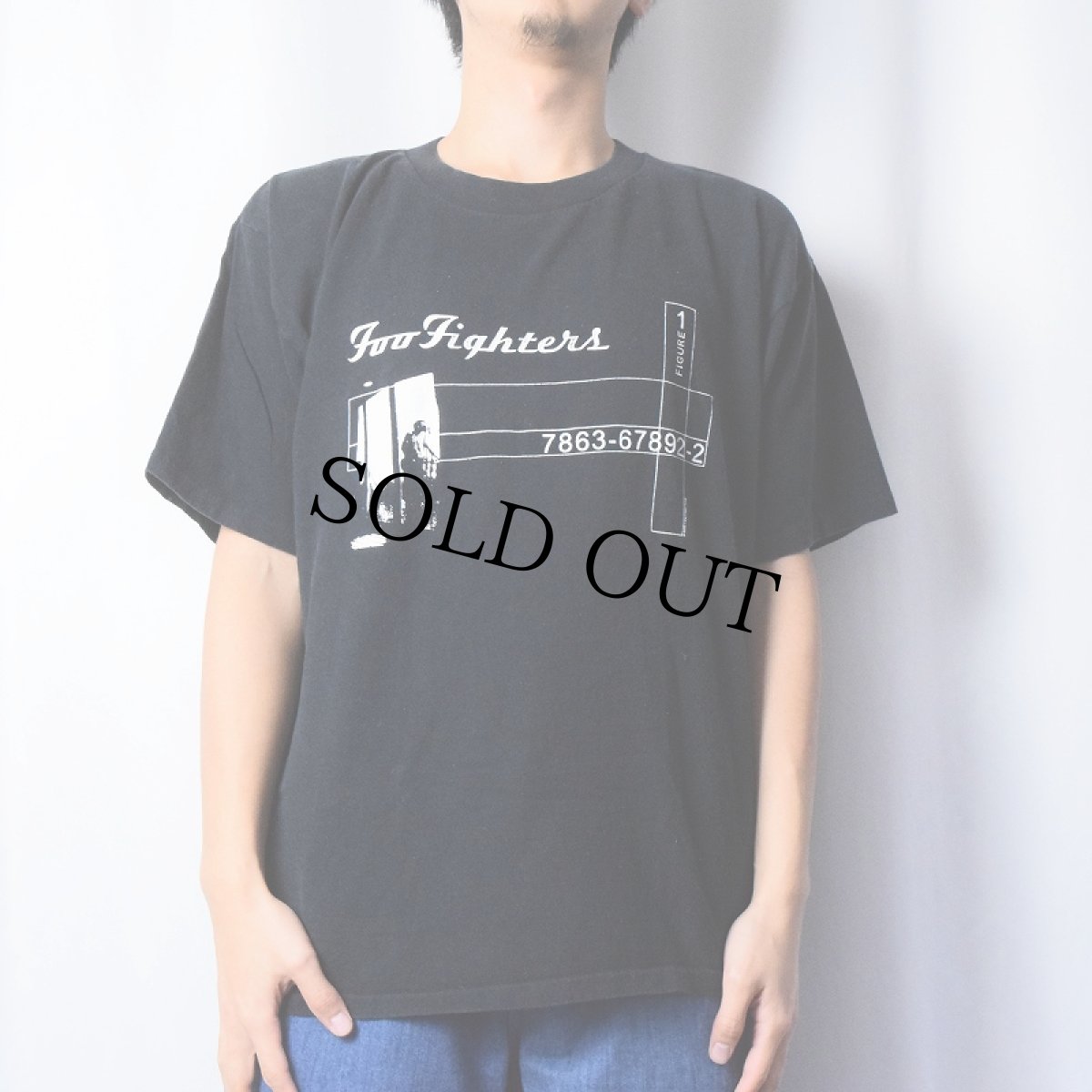 画像2: 2000's Foo Fighters "Figure 1" ロックバンドツアーTシャツ L (2)
