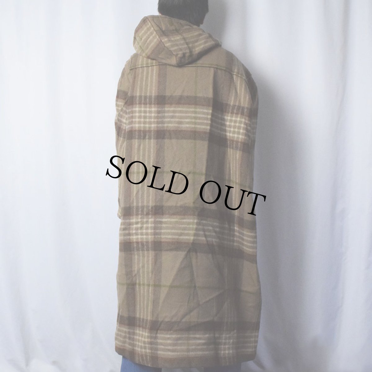 画像3: 90's POLO Ralph Lauren USA製 チェック柄 ウールダッフルコート M (3)