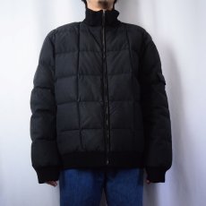 画像2: POLO Ralph Lauren コットンナイロン キルティングダウンジャケット BLACK XL (2)