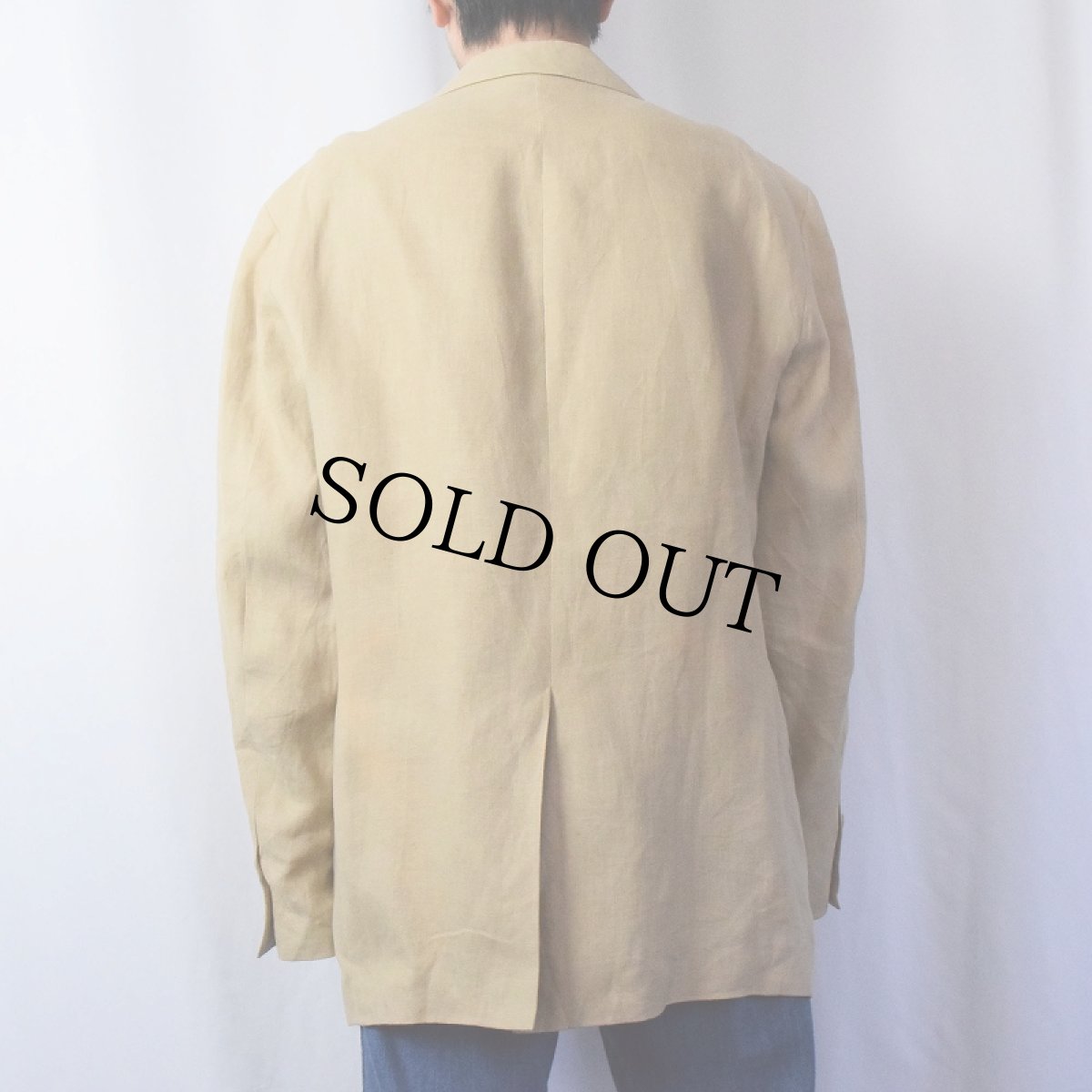 画像3: POLO Ralph Lauren リネン テーラードジャケット L (3)