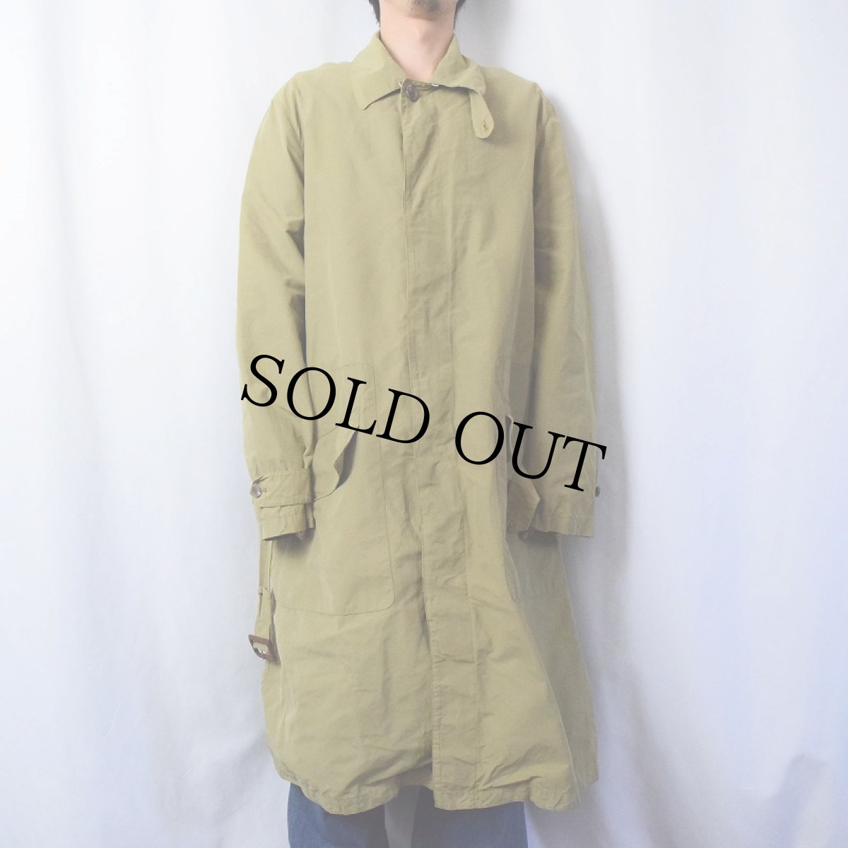 画像2: POLO Ralph Lauren コットンナイロン ステンカラーコート L (2)