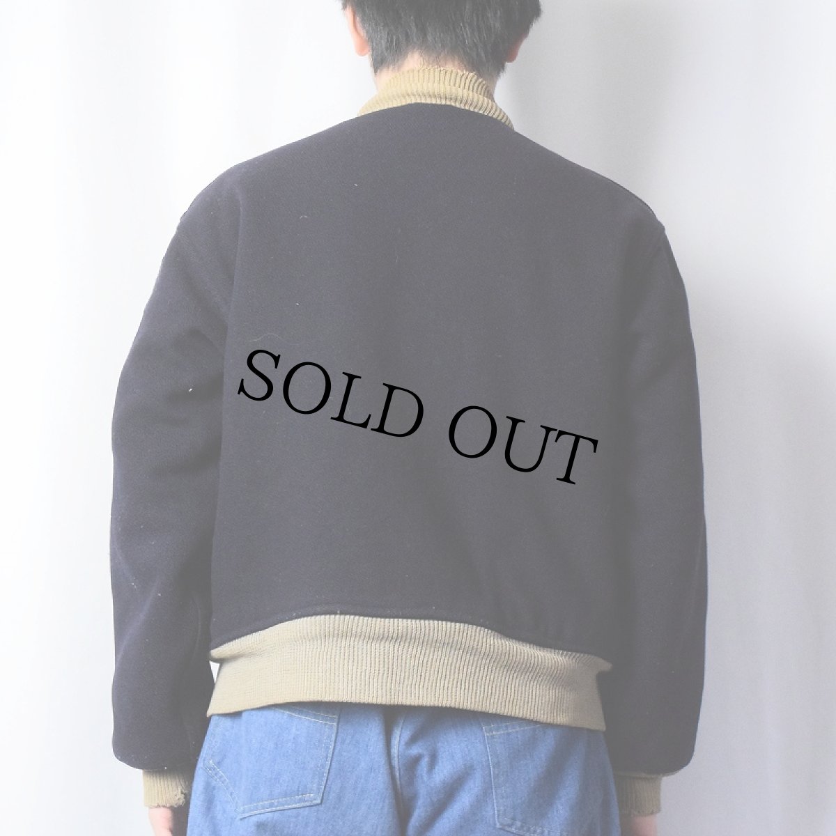 画像3: 50's Champion ランナーズタグ "ARMY R.O.T.C." ウールスタジャン 40 (3)