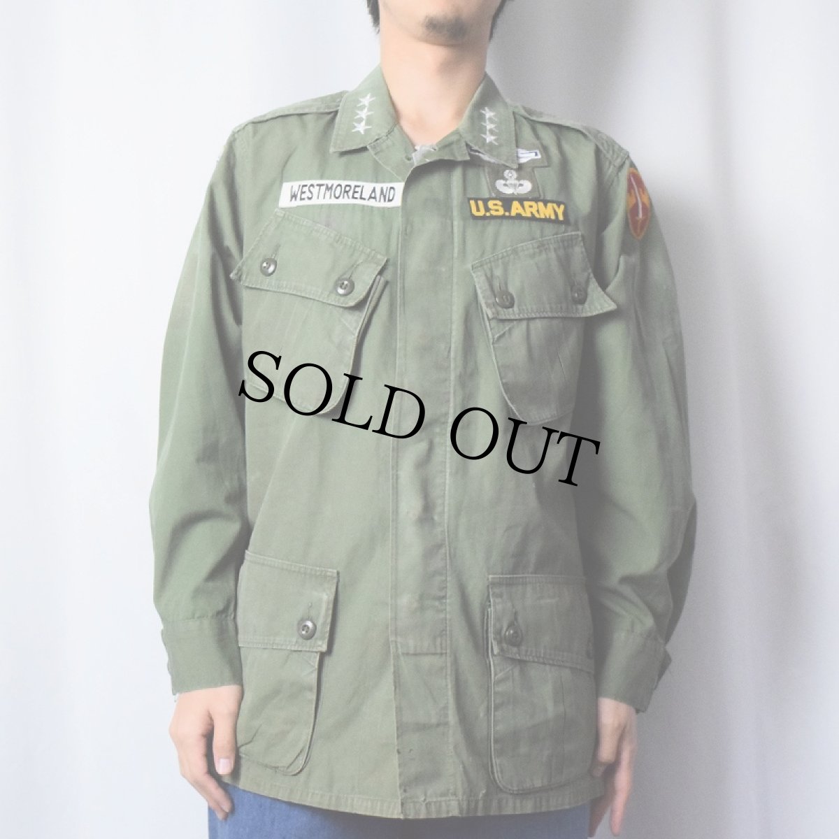 画像2: 60's U.S.ARMY ジャングルファティーグジャケット 1st (2)