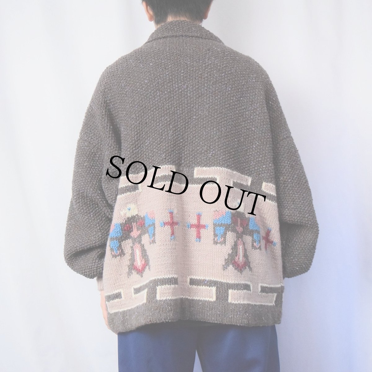 画像3: サンダーバード柄 ウールニットカーディガン (3)