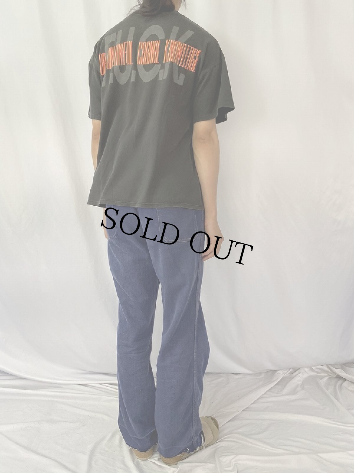 画像4: 90's VAN HALEN USA製 ハードロック・バンド プリントTシャツ XL (4)