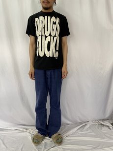 画像2: 90's USA製 New Kids On The Block "DRUGS SUCK!" バンドTシャツ L (2)