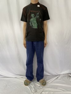 画像2: 80's METALLICA ロックバンドTシャツ L (2)