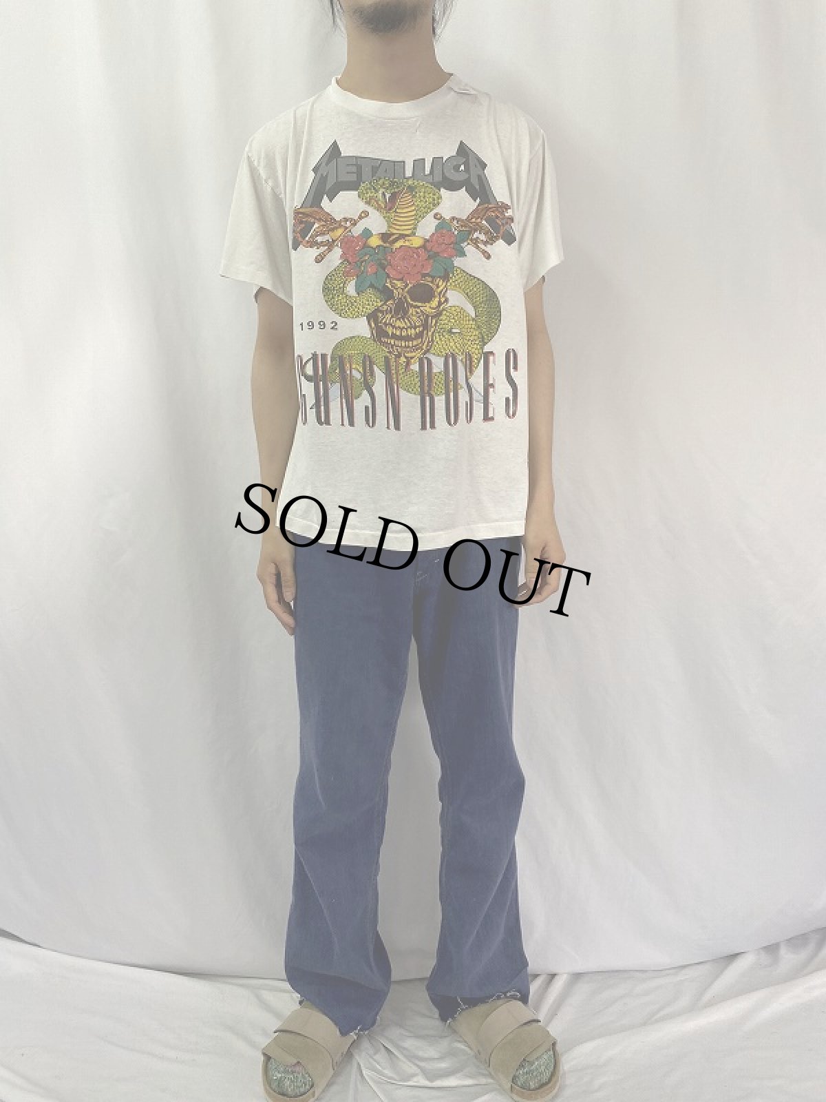 画像2: 90's METALLICA×GUNS N' ROSES USA製 ロックバンドツアーTシャツ (2)