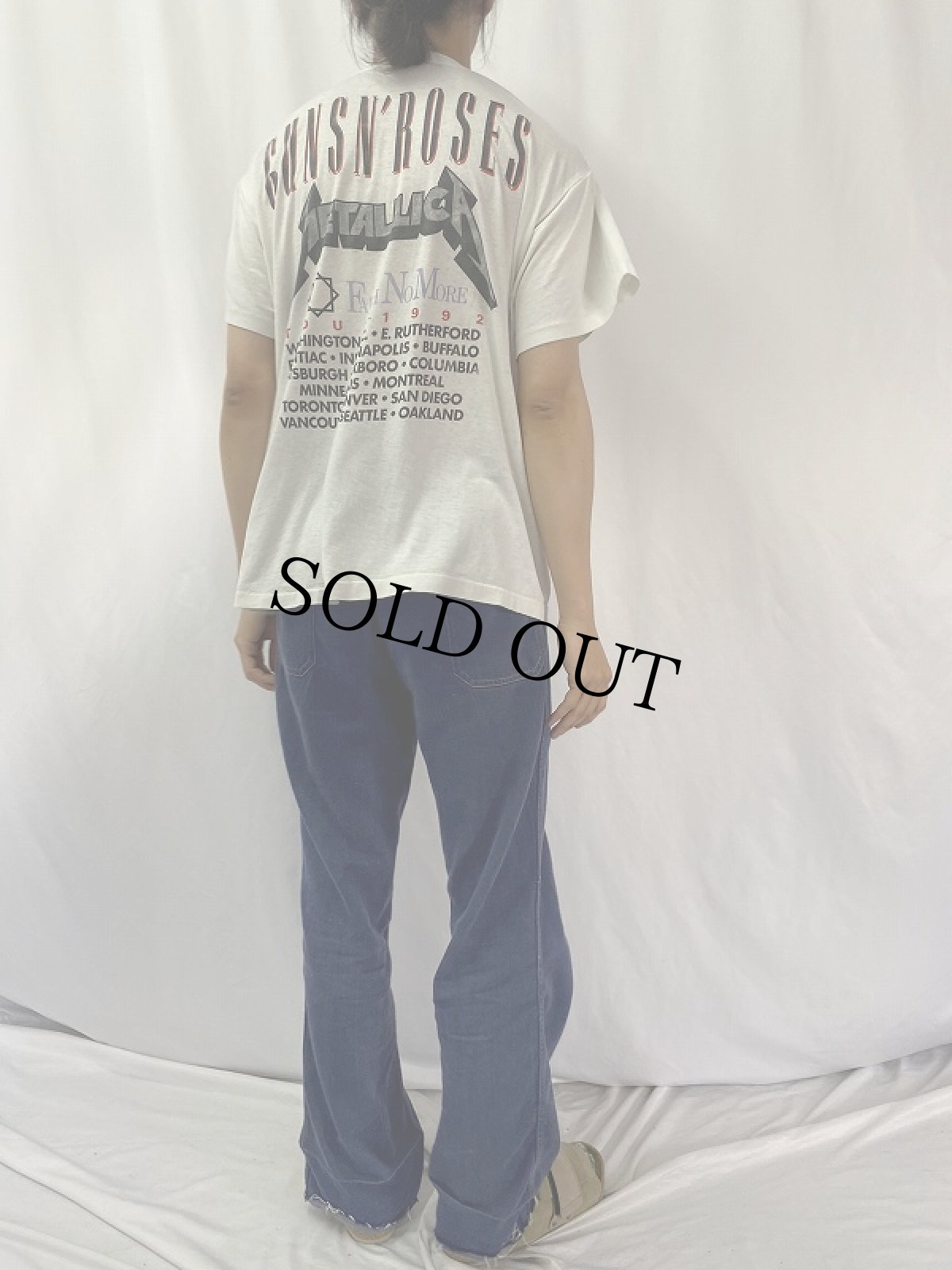 画像4: 90's METALLICA×GUNS N' ROSES USA製 ロックバンドツアーTシャツ (4)