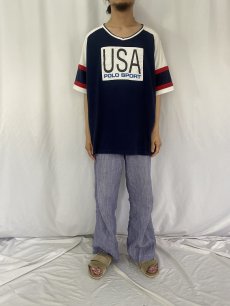 画像2: 90's POLO SPORT Ralph Lauren パッチ付きTシャツ XL (2)