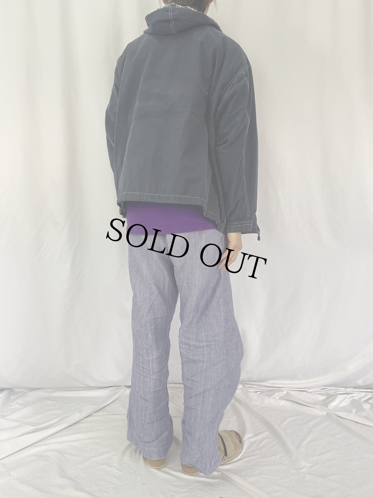 画像4: コットンポリ デザインパーカー SIZE2 (4)