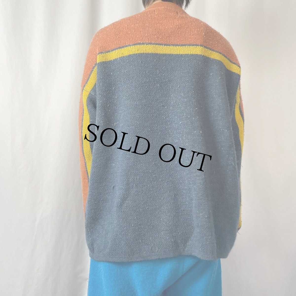 画像3: PEANUTS SNOOPY キャラクター ジャガード ユーロスキーニットセーター XXL (3)