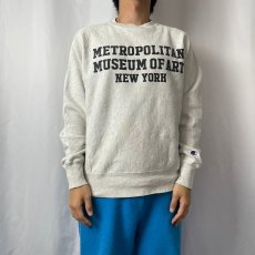 画像2: 2000's Champion REVERSE WEAVE "METROPOLITAN MUSEUM OF ART" プリントスウェット S (2)