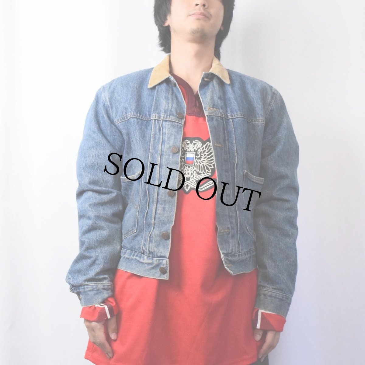 画像2: 80〜90's POLO Ralph Lauren ブランケットライナー デニムジャケット (2)