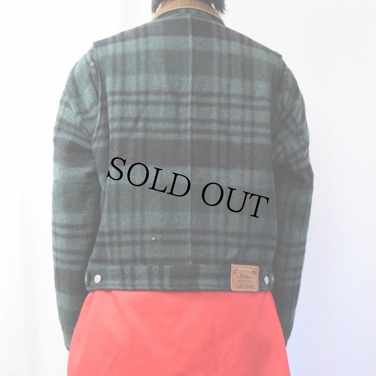 画像3: 90's POLO Ralph Lauren USA製 キルティングライナー チェック柄ウールジャケット M (3)