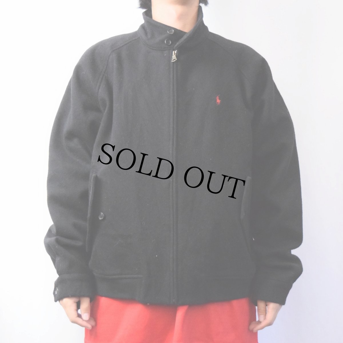 画像2: POLO Ralph Lauren ウールジャケット BLACK XL (2)