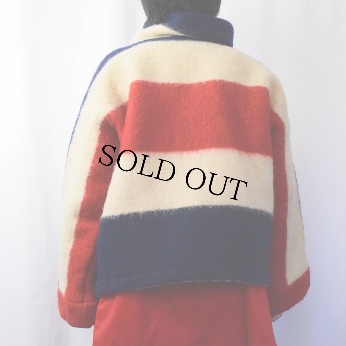 画像3: Switzerland製 ボーダー柄 ウールジャケット (3)