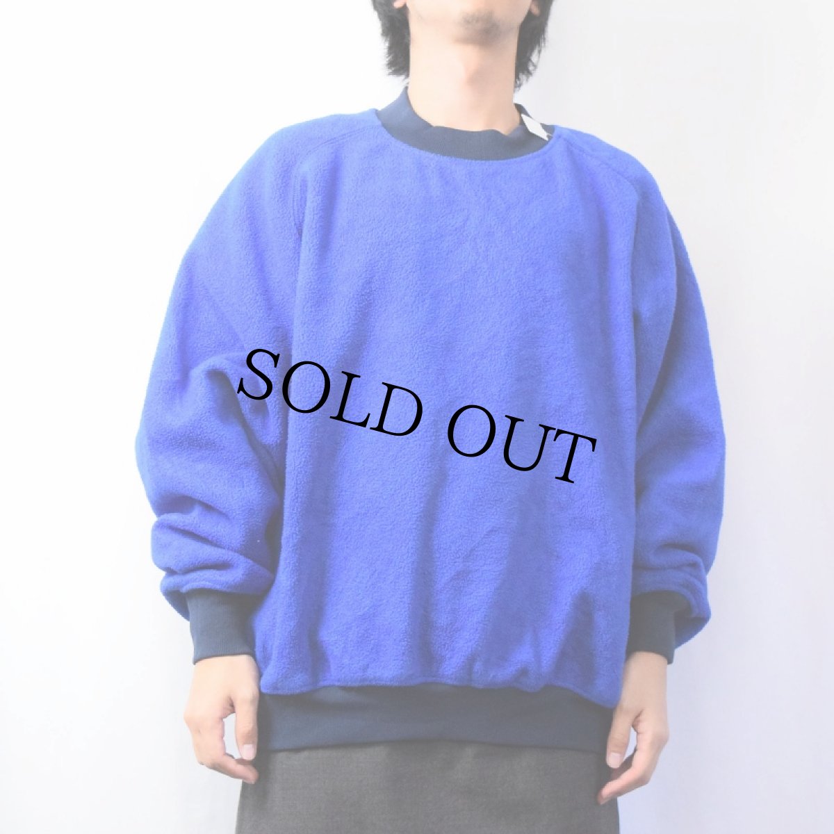 画像2: 90's LANDS' END USA製 フリーススウェット XL (2)