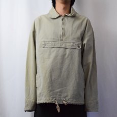 画像2: 90's GAP ハーフジップ ダックプルオーバージャケット XL (2)