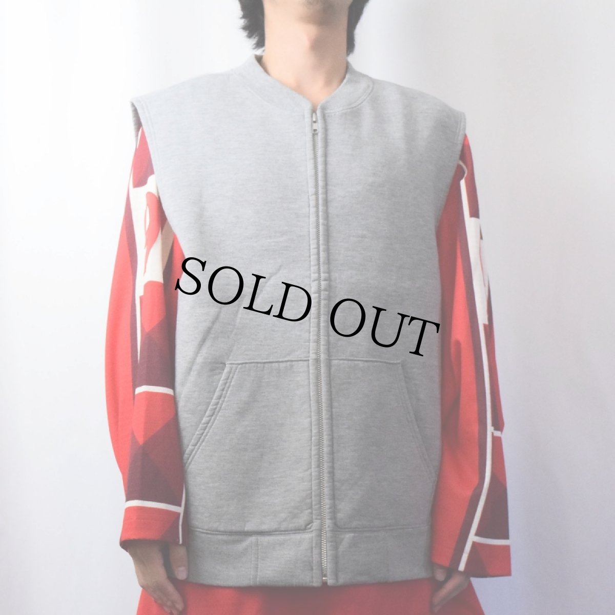 画像2: 90's GAP 裏起毛 スウェットベスト XL (2)