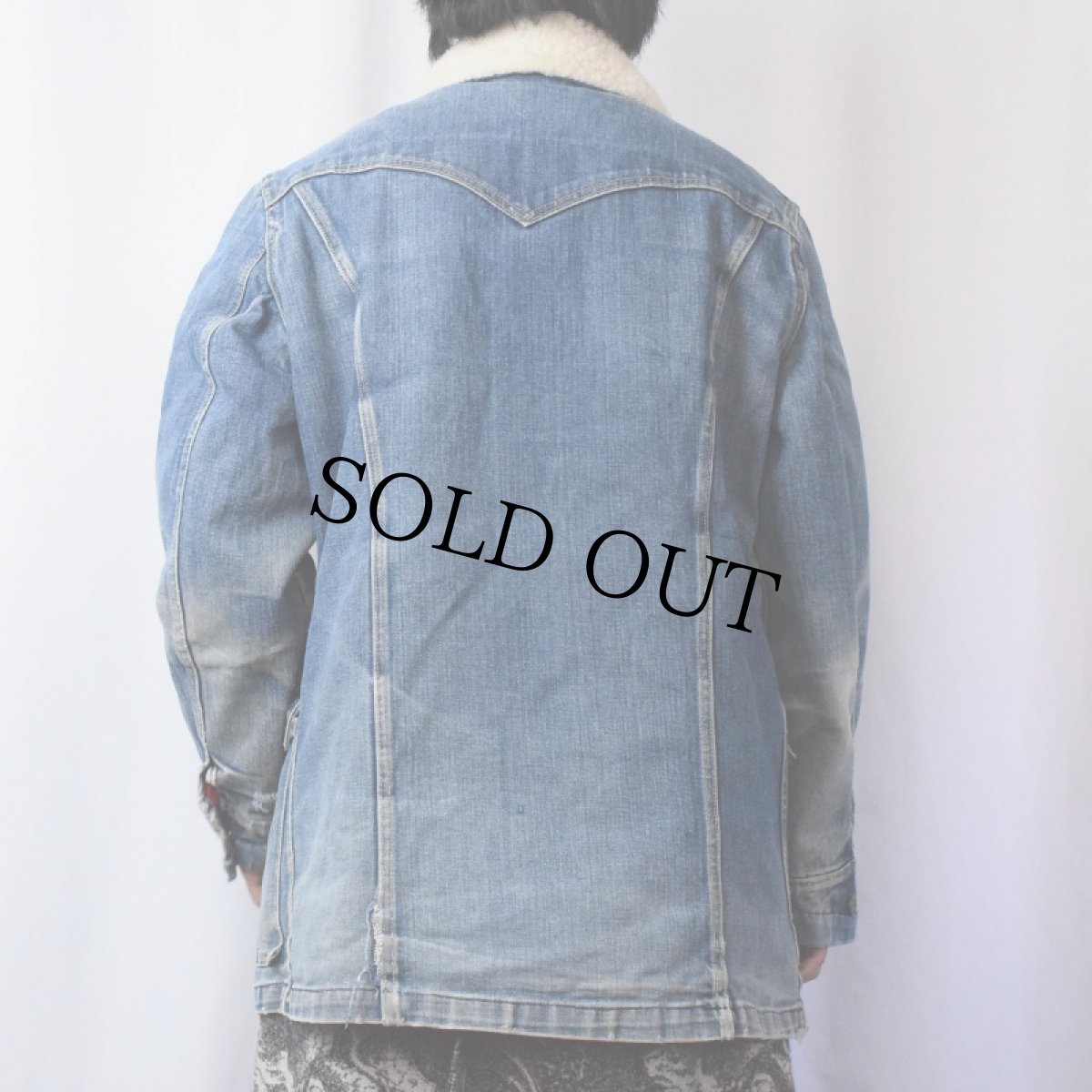 画像3: 70's Lee STORM RIDER ボアランチコート (3)