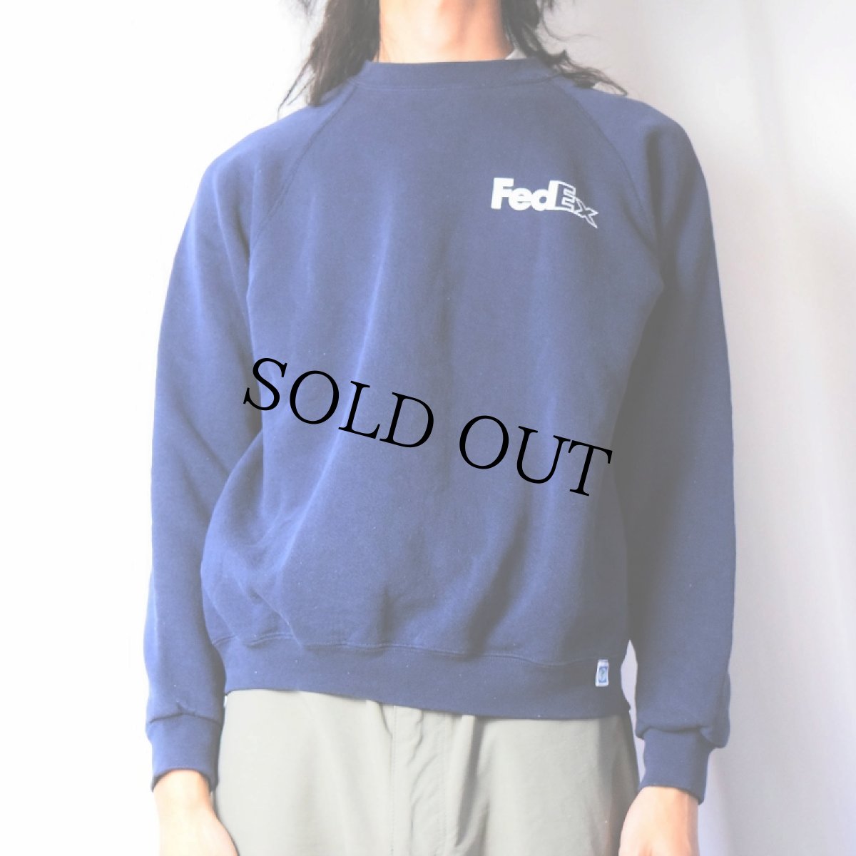 画像3: 90's DISCUS USA製 "FedEx" 企業ロゴプリントスウェット M (3)