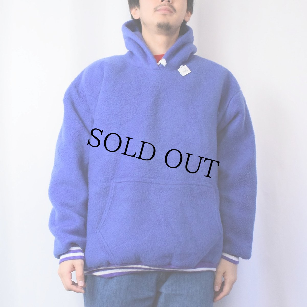 画像2: 80〜90's USA製 裏ボア フリースフーディー 2X (2)