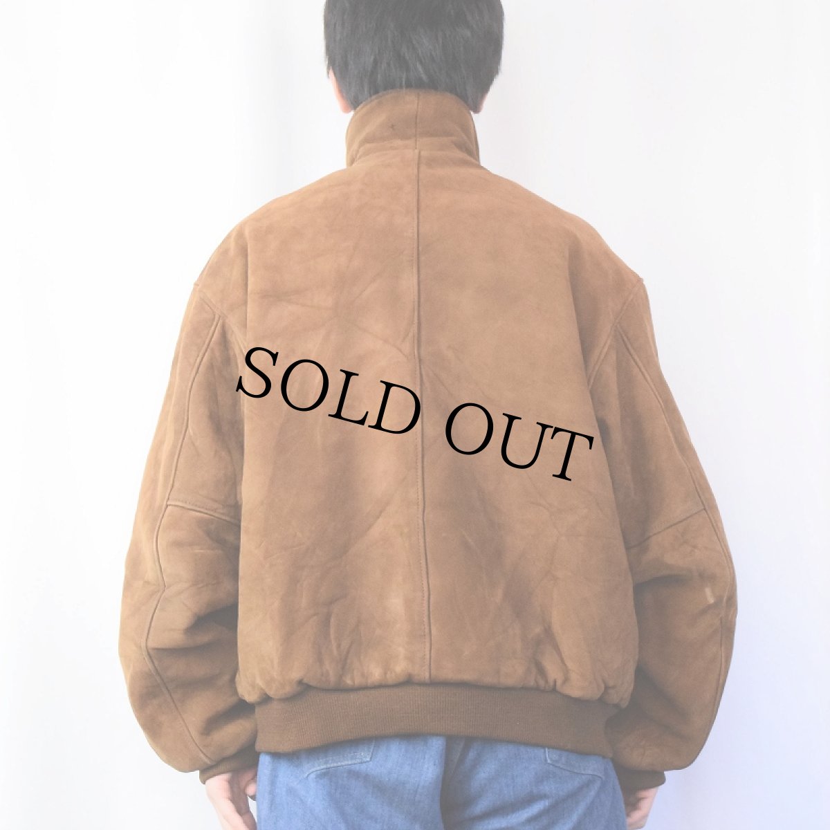 画像3: 70〜80's L.L.Bean スウェードレザー 中綿ジップジャケット L (3)